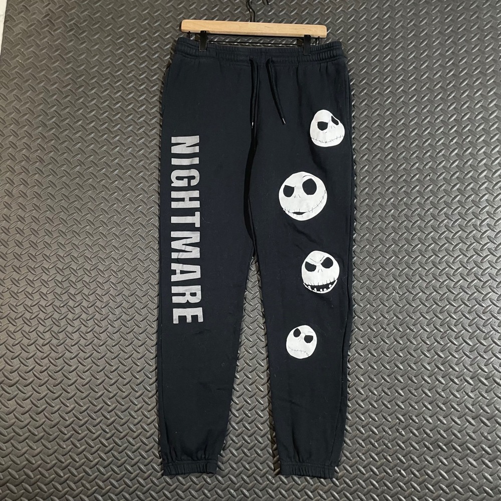 Disney The Nightmare Before Christmas Black Jack Print Joggers Women's M